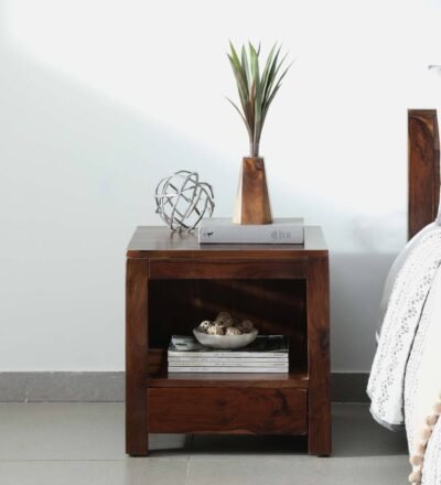 Luxurious wooden bedside table with premium finish by Classic Wood