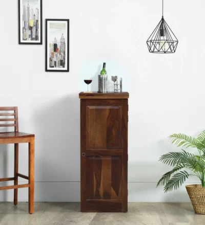 Premium Sheesham Wood Bar Unit for Home Bar Setup By Classic Wood