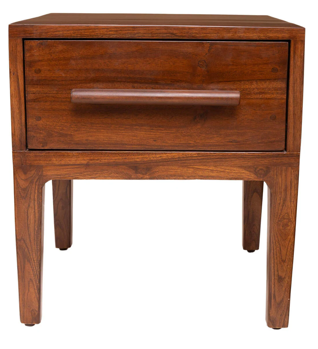 Durable Wooden Bedroom Nightstand with Two Drawers and Convenient Open Storage Space - Image 5