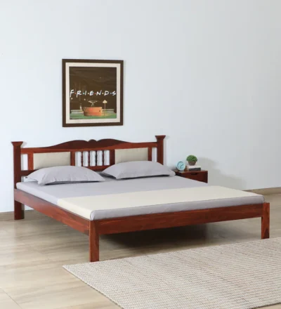 Buy elegant wooden bed frame online Classic Wood India