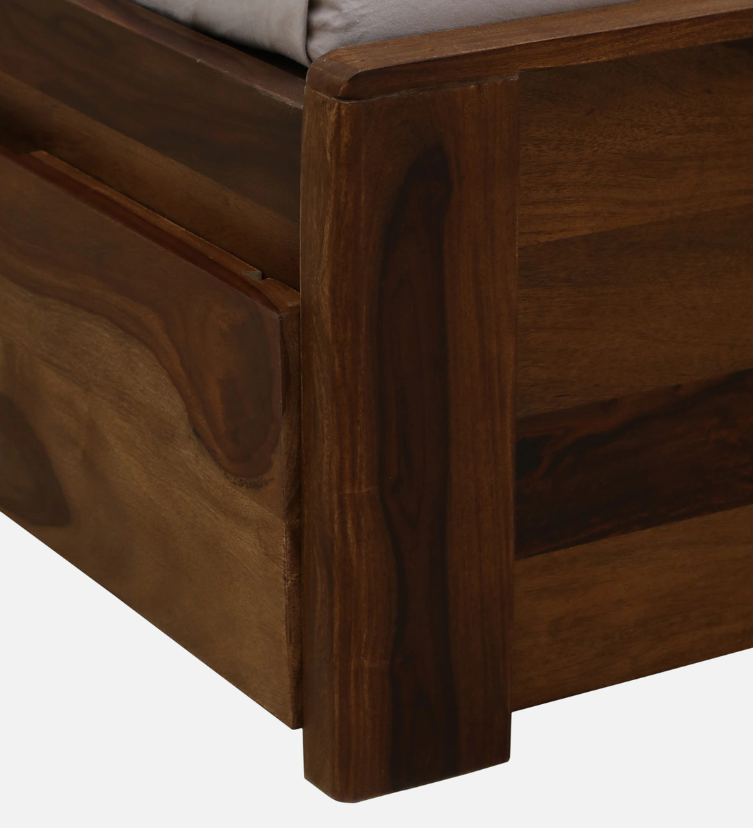 Modular Sheesham Wood Bed With Drawer Storage By Classic Wood - Image 9