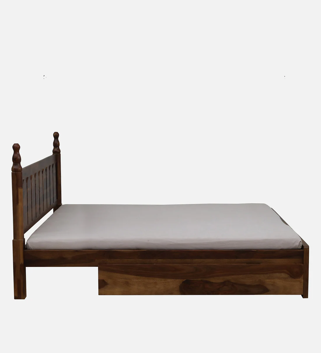 Modular Sheesham Wood Bed With Drawer Storage By Classic Wood - Image 6