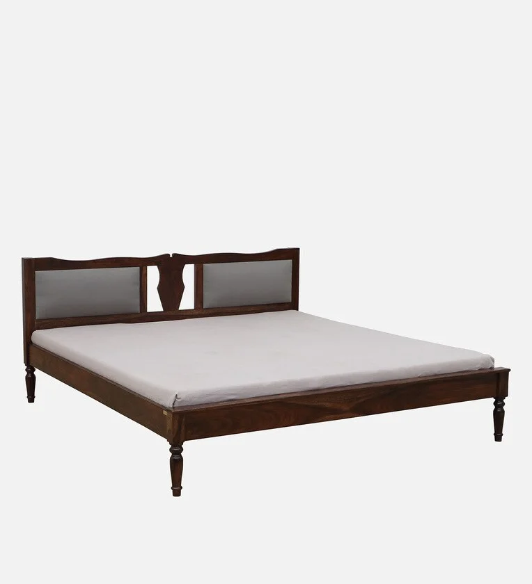 Classic Wooden Bed Frame with Tall Slatted Headboard and Durable Legs - Image 8