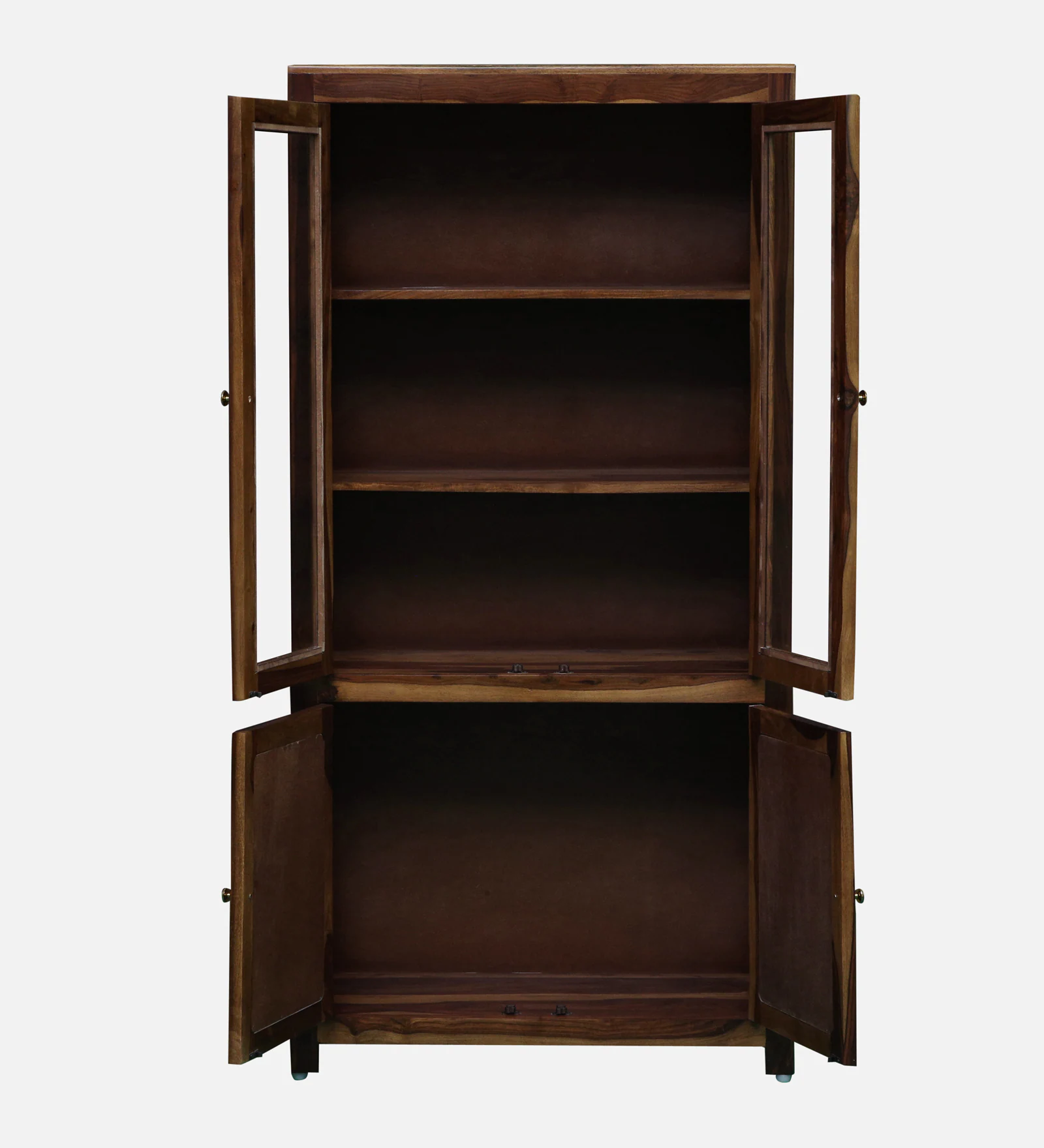 Sheesham Wood Book Case in Provincial Teak Finish By Classic Wood - Image 4
