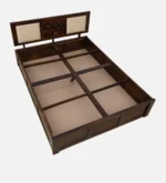 Buy heavy duty sheesham wood king size bed with storage online at best price in india - Image 2