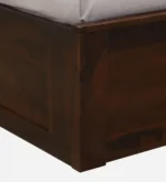 Buy heavy duty sheesham wood king size bed with storage online at best price in india - Image 3