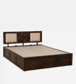Buy heavy duty sheesham wood king size bed with storage online at best price in india - Image 7