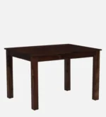 Heritage Solid Sheesham Wood 4 Seater Dining Table Set with Cushioned Chairs - Image 11