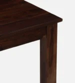 Heritage Solid Sheesham Wood 4 Seater Dining Table Set with Cushioned Chairs - Image 5