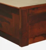 Traditional wooden bed with elegant carved headboard - Image 2