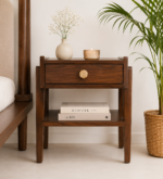 Aaltrivon Contemporary Wooden Nightstand with Spacious Storage