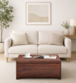 Acacia Live Edge Slab Coffee Table with Iron Hairpin Legs
