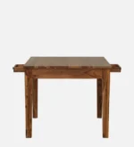 Aenvira Solid Sheesham Wood 4 Seater Dining Table Set in Elegant Natural Tone - Image 5