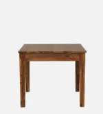 Aenvira Solid Sheesham Wood 4 Seater Dining Table Set in Elegant Natural Tone - Image 10