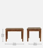 Aenvira Solid Sheesham Wood 4 Seater Dining Table Set in Elegant Natural Tone - Image 7