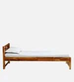 Aonlora Wooden Single Bed with Elegant Appearance and Strong Base in Natural Tone - Image 6