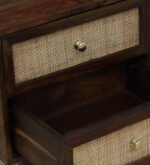 Ashton Sheesham Wood Bedside Table in Honey Oak Finish - Image 5