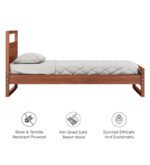 Ava Sheesham Wood Single Bed In Provincial Teak Finish with Trundle - Image 4