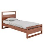 Ava Sheesham Wood Single Bed In Provincial Teak Finish with Trundle - Image 6