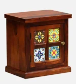 BakAura Minimal Solid Wood Side Table for Bedroom - Image 2