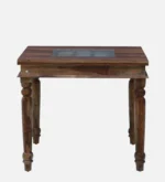 Beltrix Solid Wood Dining Table in Raw Nature Tone - Image 9
