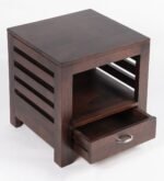 Benvique Elegant Wooden Bedroom Side Table - Image 2