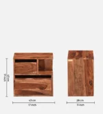 Blpine Natural Finish Bedside Table - Image 7
