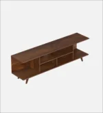 Brentwood Rubberwood TV Stand in Fade Resistant Natural Wenge Finish - Image 3