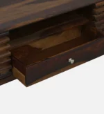Brentwood Rubberwood TV Stand in Fade Resistant Natural Wenge Finish - Image 6