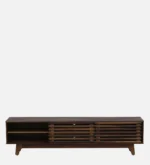Brentwood Rubberwood TV Stand in Fade Resistant Natural Wenge Finish - Image 9