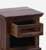 CapleEdge Wooden Bedside Table in Natural Finish - Image 6