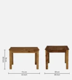 Cenvora Sheesham Wood Dining Set in Balanced Wood Texture - Image 5