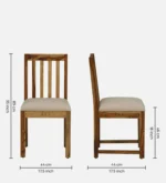 Cenvora Sheesham Wood Dining Set in Balanced Wood Texture - Image 8