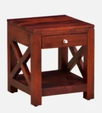 Cerno Solid Wood Bedside Table in Warm Birch Natural Finish - Image 4