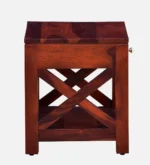 Cerno Solid Wood Bedside Table in Warm Birch Natural Finish - Image 5
