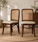 Kosmo Teak Wood Dining Chair In NaturalFinish - Image 2