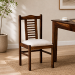 Rode Sheesham Wood Dining chair in Provincial Teak finish