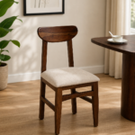 Anya Sheesham Wood Dining Chair In Scratch Resistant Provincial Teak Finish
