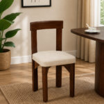 Aanya Mango Wood Dining Chair In Scratch Resistant Tubbaq Finish