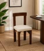 Aanya Mango Wood Dining Chair In Scratch Resistant Tubbaq Finish