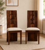 Room Sheesham Wood Dining Chairs in Honey Finish Set Of 2