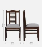 Rode Sheesham Wood Dining chair in Provincial Teak finish - Image 3