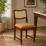 Nain Sheesham Wood Dining Chairs In Provincial Teak Finish