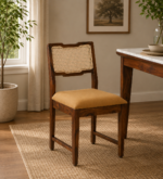 Nain Sheesham Wood Dining Chairs In Provincial Teak Finish