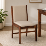 Nain Sheesham Wood Dining Chairs In Honey Oak Finish
