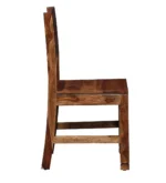 Nain Sheesham Wood Dining Chair In Rustic teak Finish (Set Of 2) - Image 7