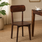 Nain Sheesham Wood Dining Chairs In Provincial Teak Finish