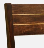 Nain Sheesham Wood Cushioned Dining Chair With Brass Inlay In Provincial Teak Finish - Image 7
