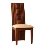 Room Sheesham Wood Dining Chairs in Honey Finish Set Of 2 - Image 4