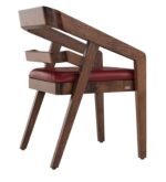 Nain Sheesham Wood Arm Chair In Honey Oak Finish - Image 4
